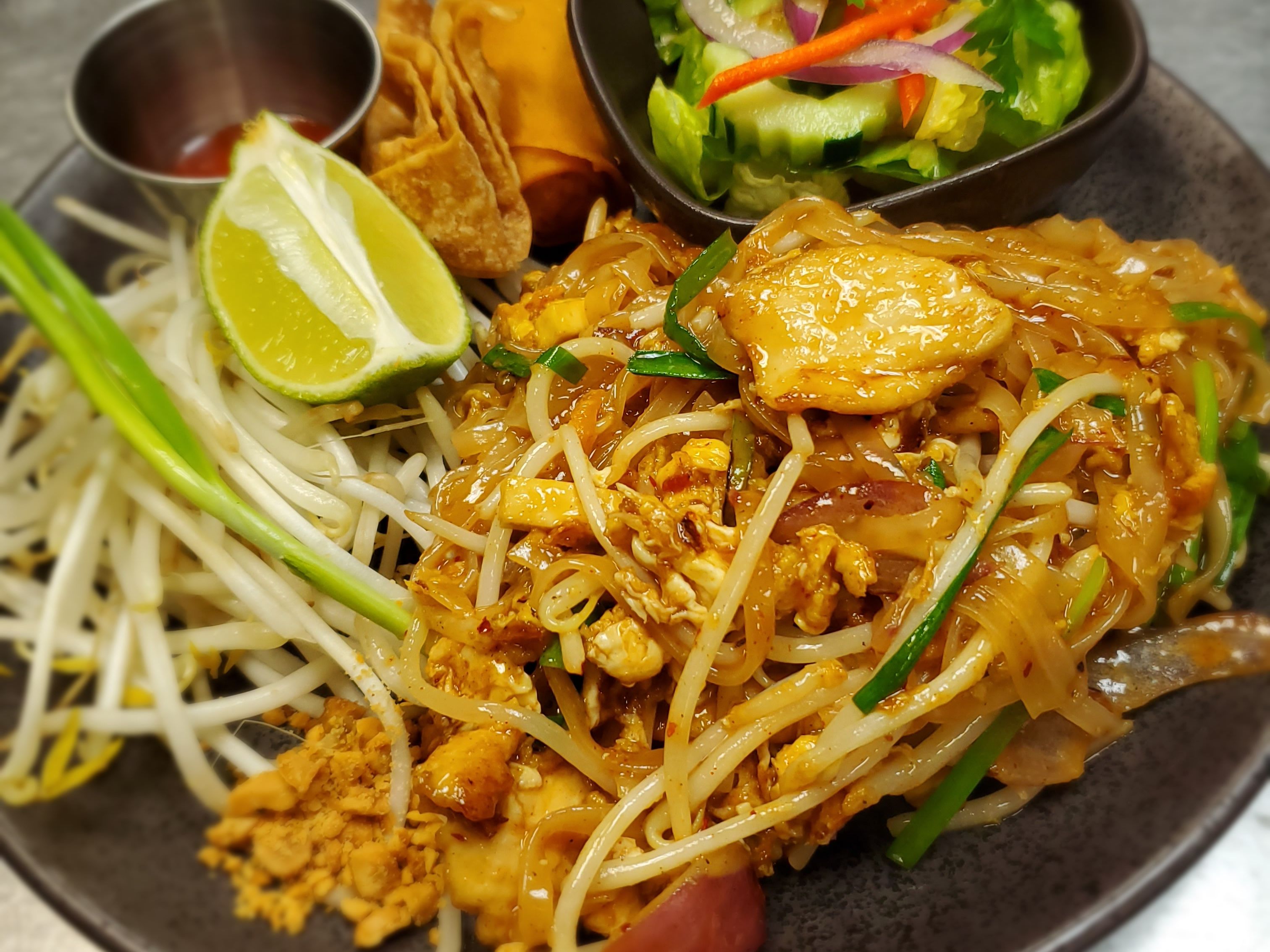 Order Pad Thai Lunch (no rice) food online from What Zaap? Thai Food store, Las Vegas on bringmethat.com