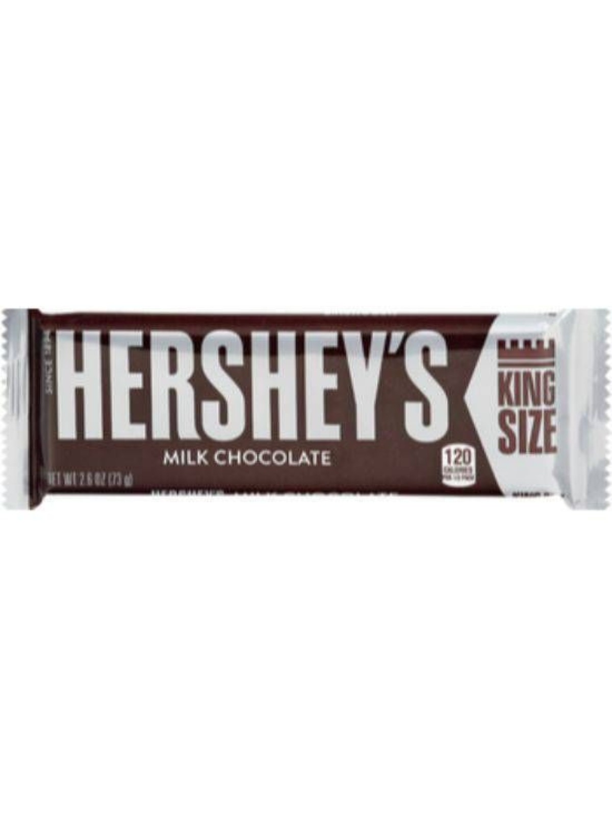 Order Hershey's Milk Chocolate King Size Bar (2.6 oz) food online from Light Speed Market store, Los Angeles on bringmethat.com