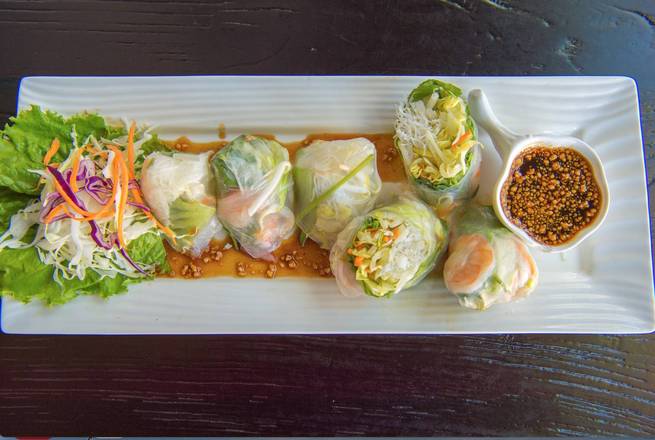 Order A18. Fresh Shrimp Roll food online from New Thai Elephant store, San Mateo on bringmethat.com