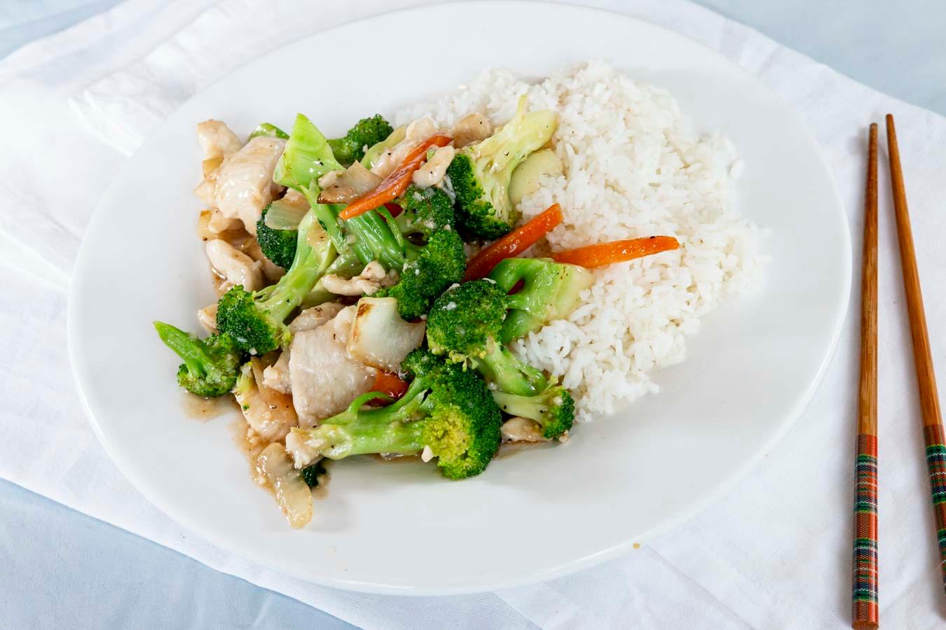 Order #1 Chicken Broccoli food online from Hong Kong Delight IV store, Chicago on bringmethat.com