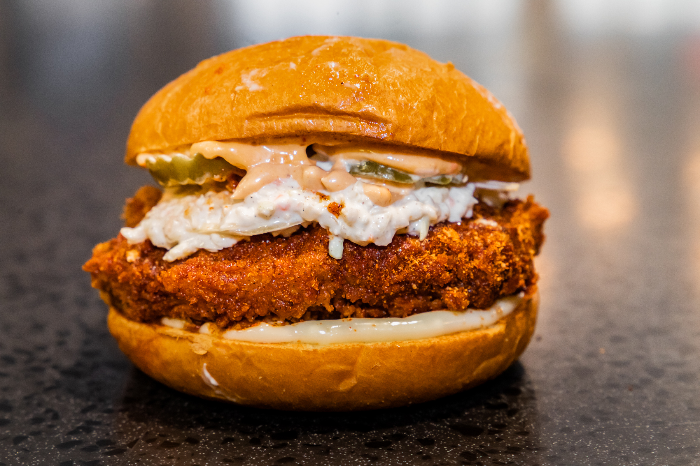 Order Hot Chicken Sandwich food online from Zac's Burger store, Princeton Junction on bringmethat.com