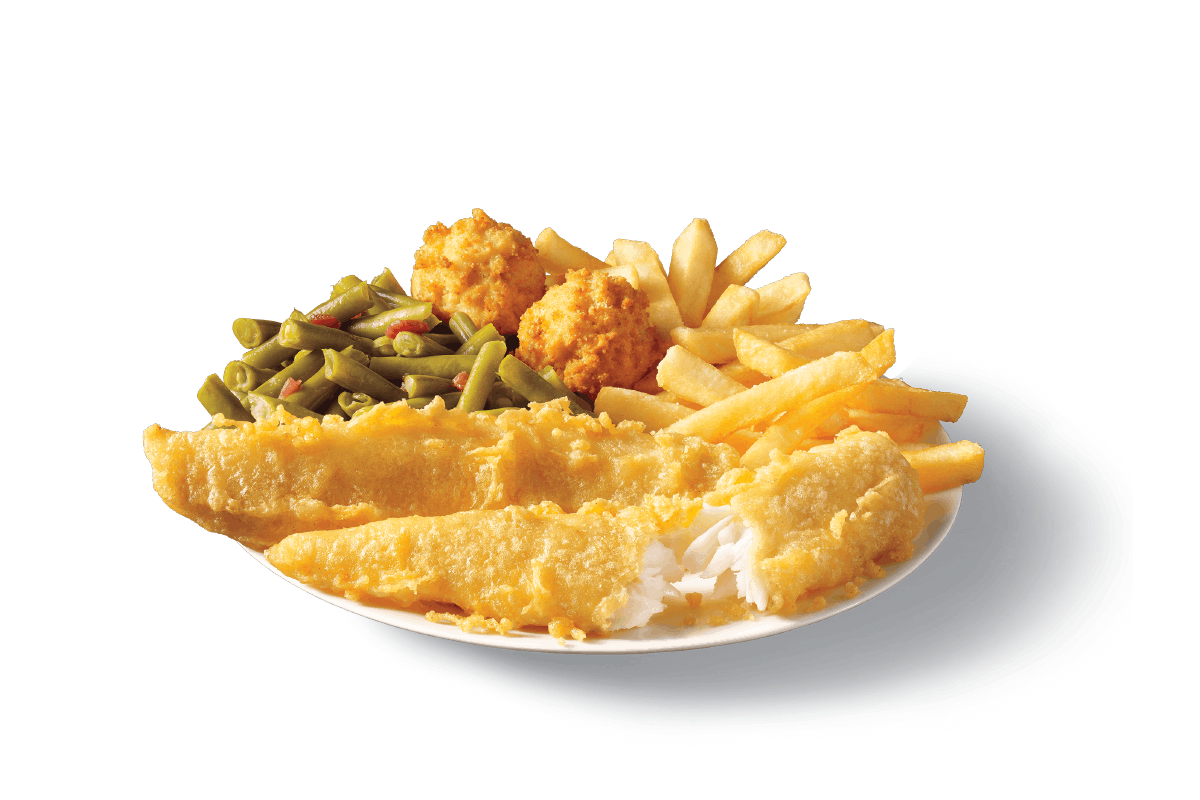 Order 2 Piece Batter Dipped Fish Meal food online from Captain D store, Columbia on bringmethat.com