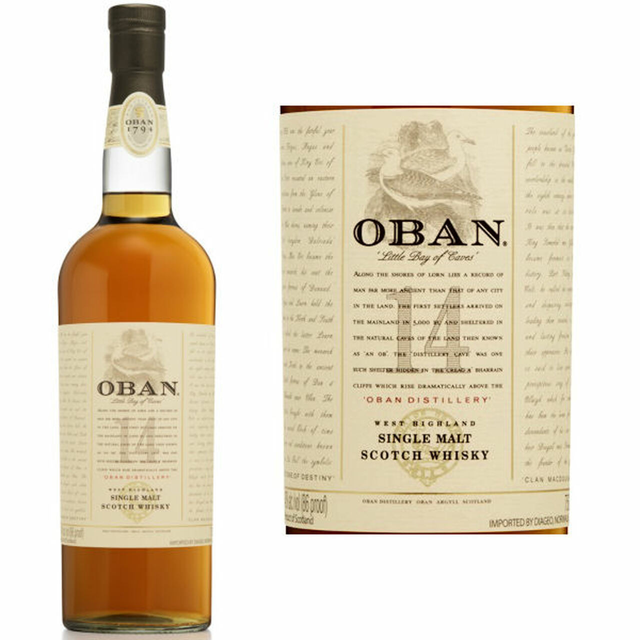 Order Oban Scotch 14 Years 750 ml. food online from Village Wine & Spirits store, Ventura on bringmethat.com