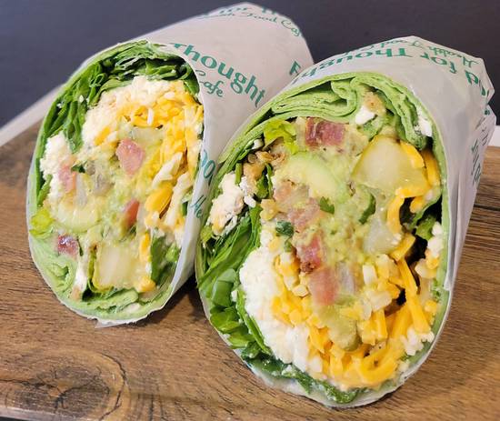 Order Spinach Feta Wrap food online from Food For Thought store, Garden City on bringmethat.com