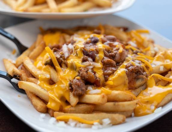 Order Chili Cheese Fries food online from Lino & Lucia's Italian Kitchen store, Chicago on bringmethat.com