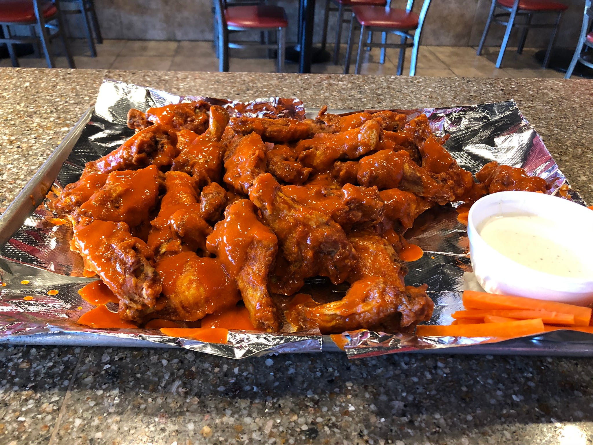 Order Wings - 6 Pieces food online from Zio's Pizza & Wings store, Mesa on bringmethat.com