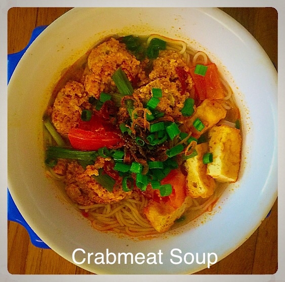 Order Bun Rieu Cua (Vietnamese Crab Meat Noodle Soup) -3PD food online from Saigon Pho Kitchen store, Morgantown on bringmethat.com
