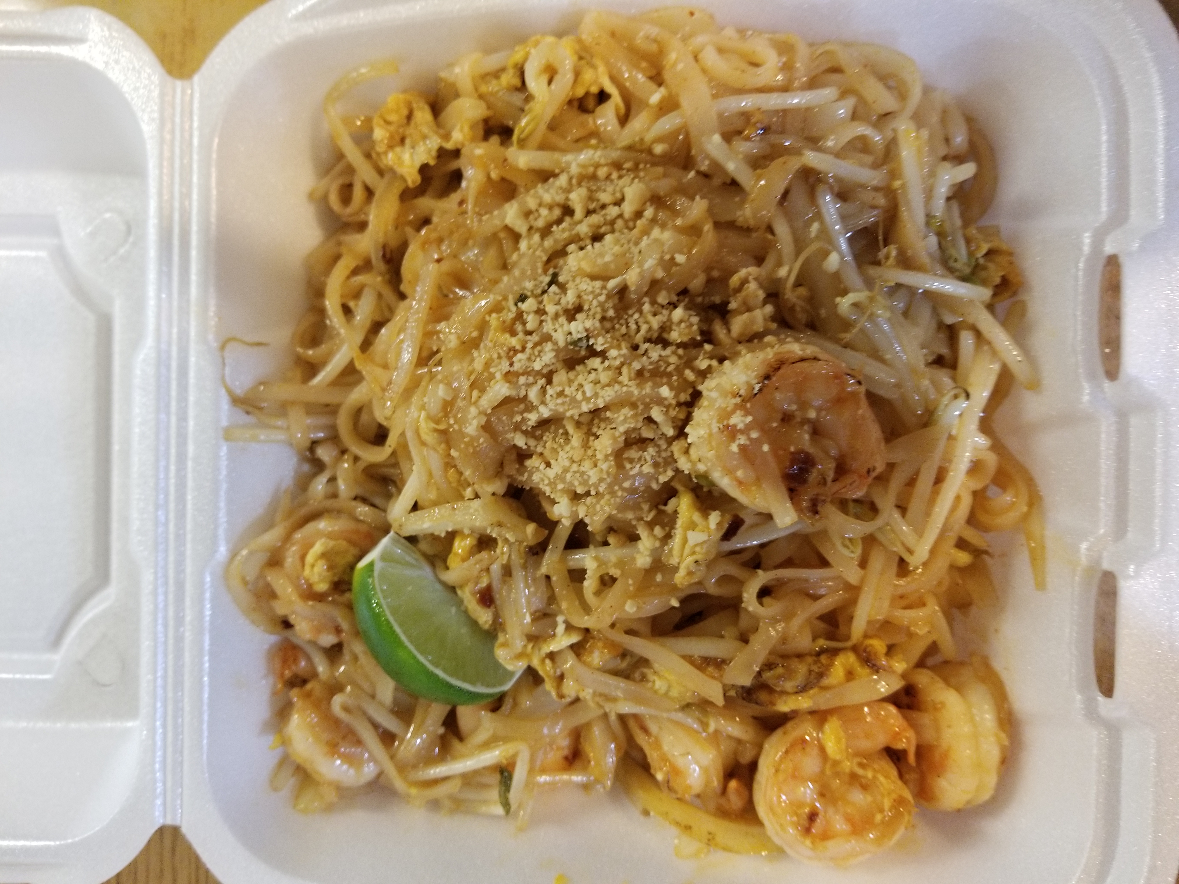 Order N9. Phad Thai with Shrimp food online from Joy Village store, Columbus on bringmethat.com