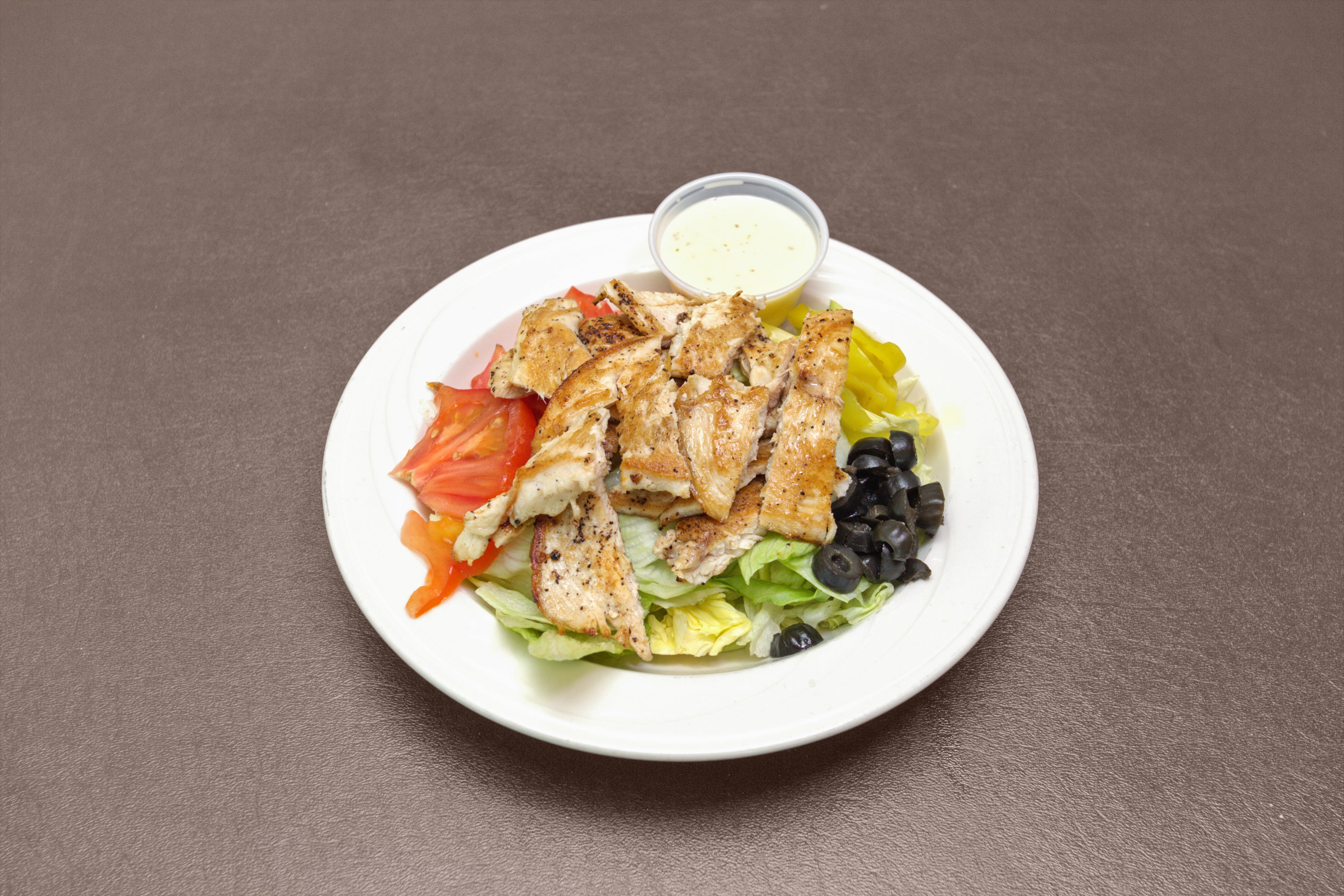 Order Grilled Chicken Salad - Salad food online from King Pizza store, Fogelsville on bringmethat.com