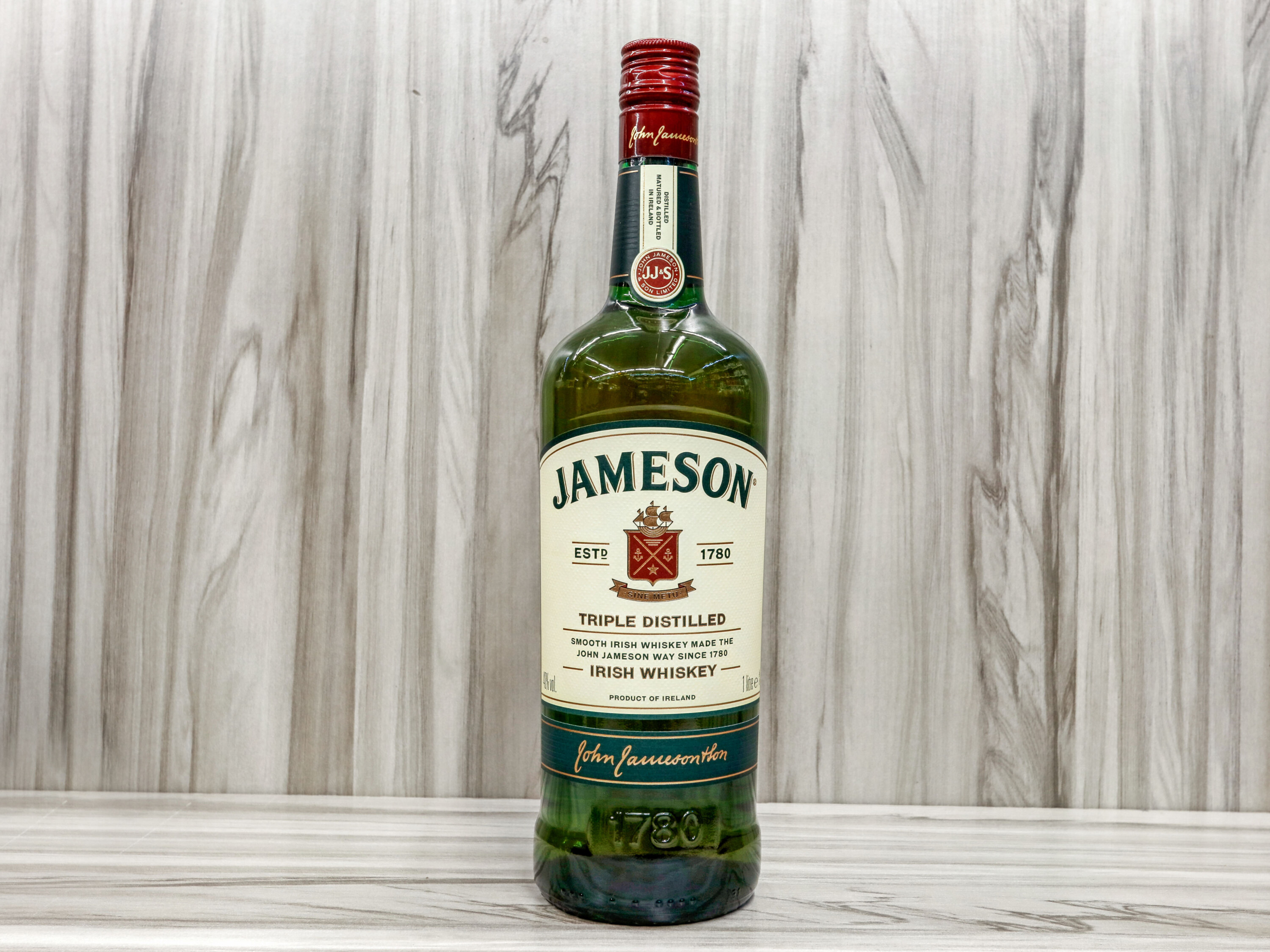 Order 1 Liter Jameson Irish Whiskey food online from Shamrock Wines & Liquors store, Bronx on bringmethat.com