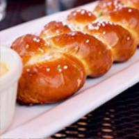 Order Philly Soft Pretzel with Beer Cheese Fondue food online from Lancaster Brewing Company store, Harrisburg on bringmethat.com