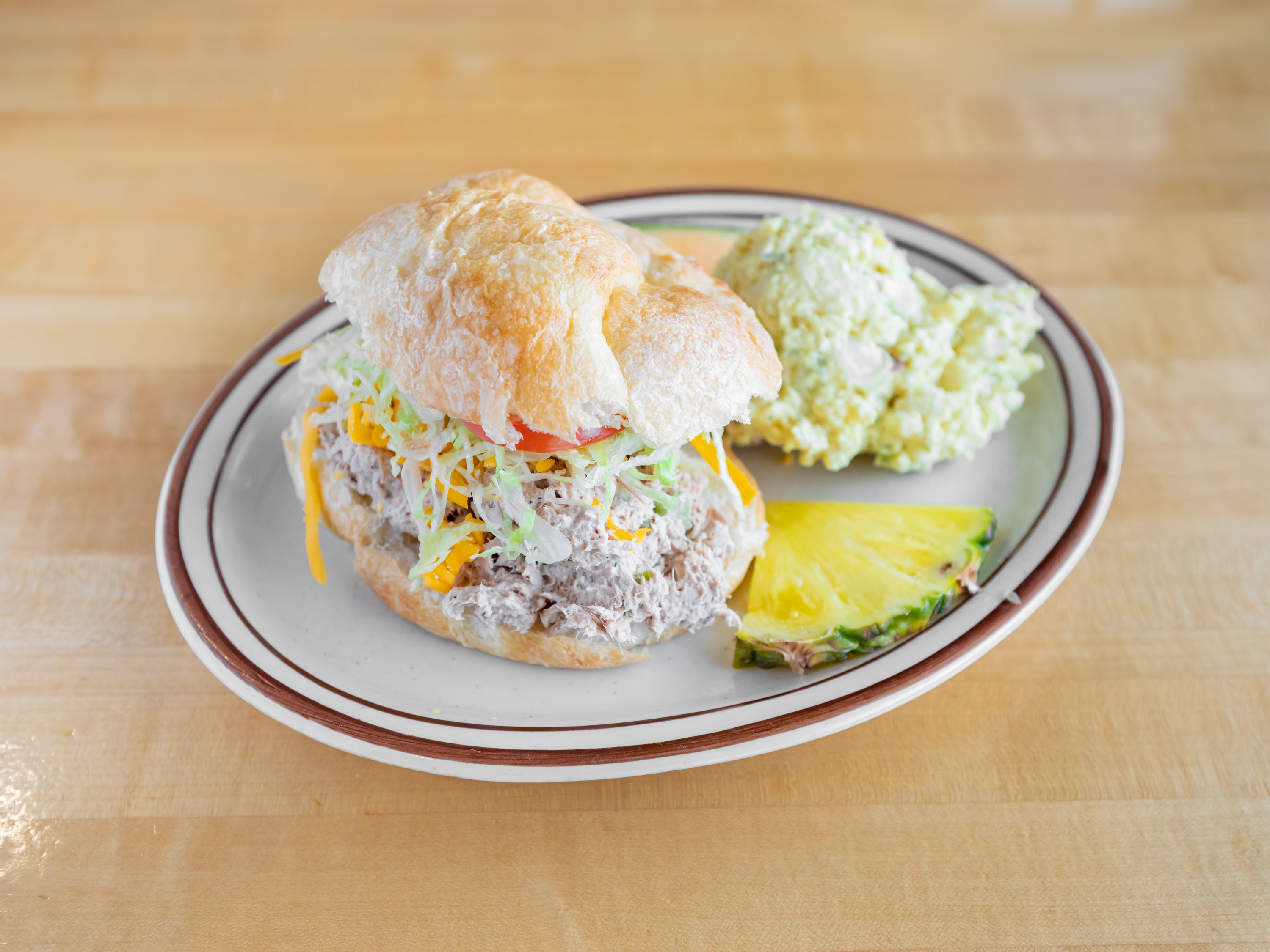 Order Le Tuna Croissant food online from Christy Mae's store, Albuquerque on bringmethat.com