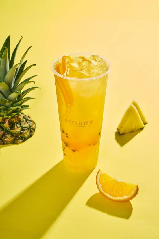 Order 25. Pineapple & Passion Fruit Tea (L) food online from Brecotea store, Cary on bringmethat.com