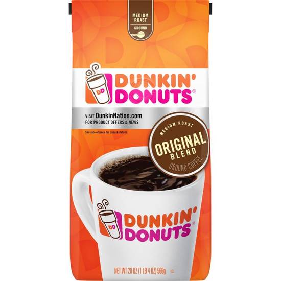Order Dunkin' Original Blend Ground Coffee, 20 OZ food online from CVS store, Tulsa on bringmethat.com