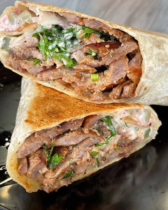 Order 2. Wagyu Shawarma Wrap food online from Waygu Shawarma Grill store, El Cajon on bringmethat.com