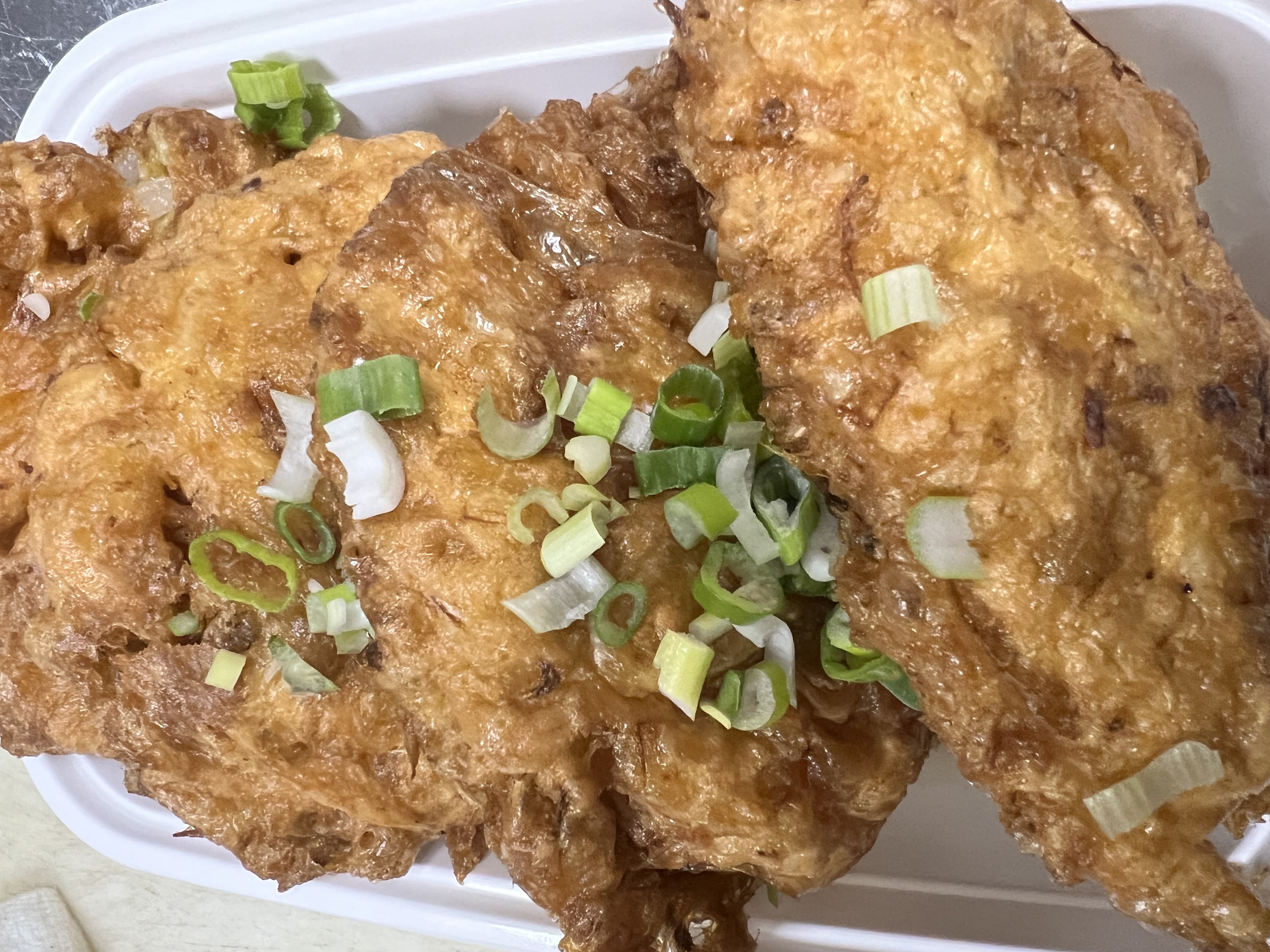 Order 110. Egg Foo Young food online from Chinn's Chinese Restaurant store, Buffalo Grove on bringmethat.com