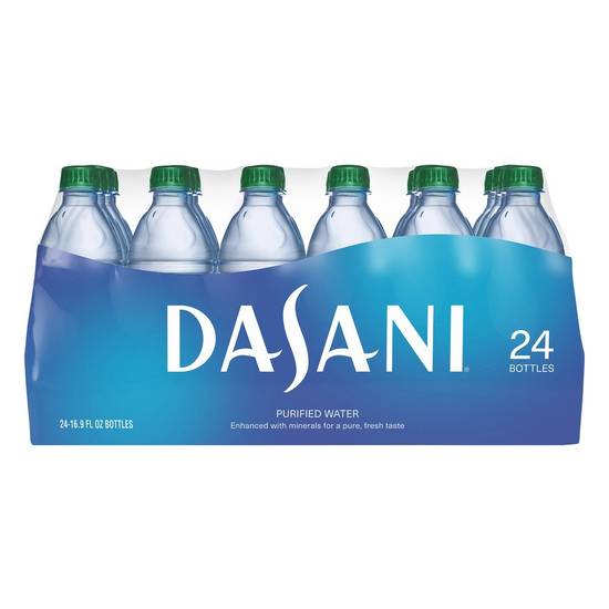 Order Dasani Purified Water Enhanced with Minerals Bottles (16.9 oz x 24 ct ) food online from Rite Aid store, Girard on bringmethat.com