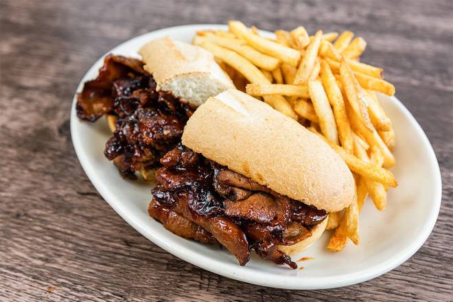 Order BBQ Tri Tip Sandwich food online from Wood Ranch Bbq & Grill store, Irvine on bringmethat.com