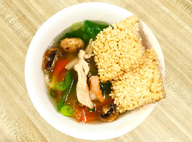 Order Sizzling Rice Soup food online from Hunan Garden Chinese Restaurant store, Oxnard on bringmethat.com