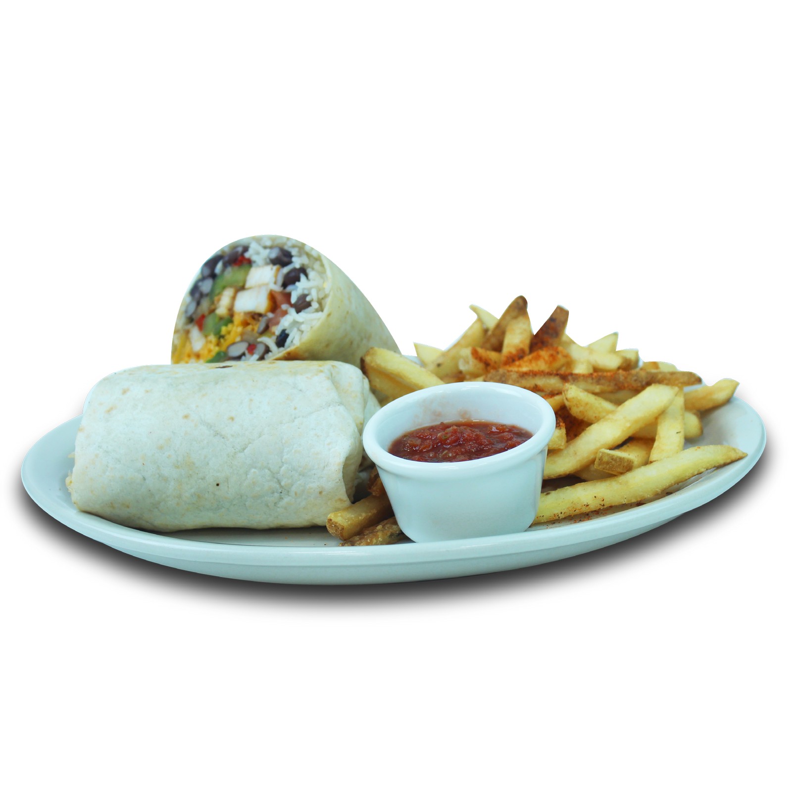 Order Big Chicken Burrito food online from WePancakes store, Midwest City on bringmethat.com