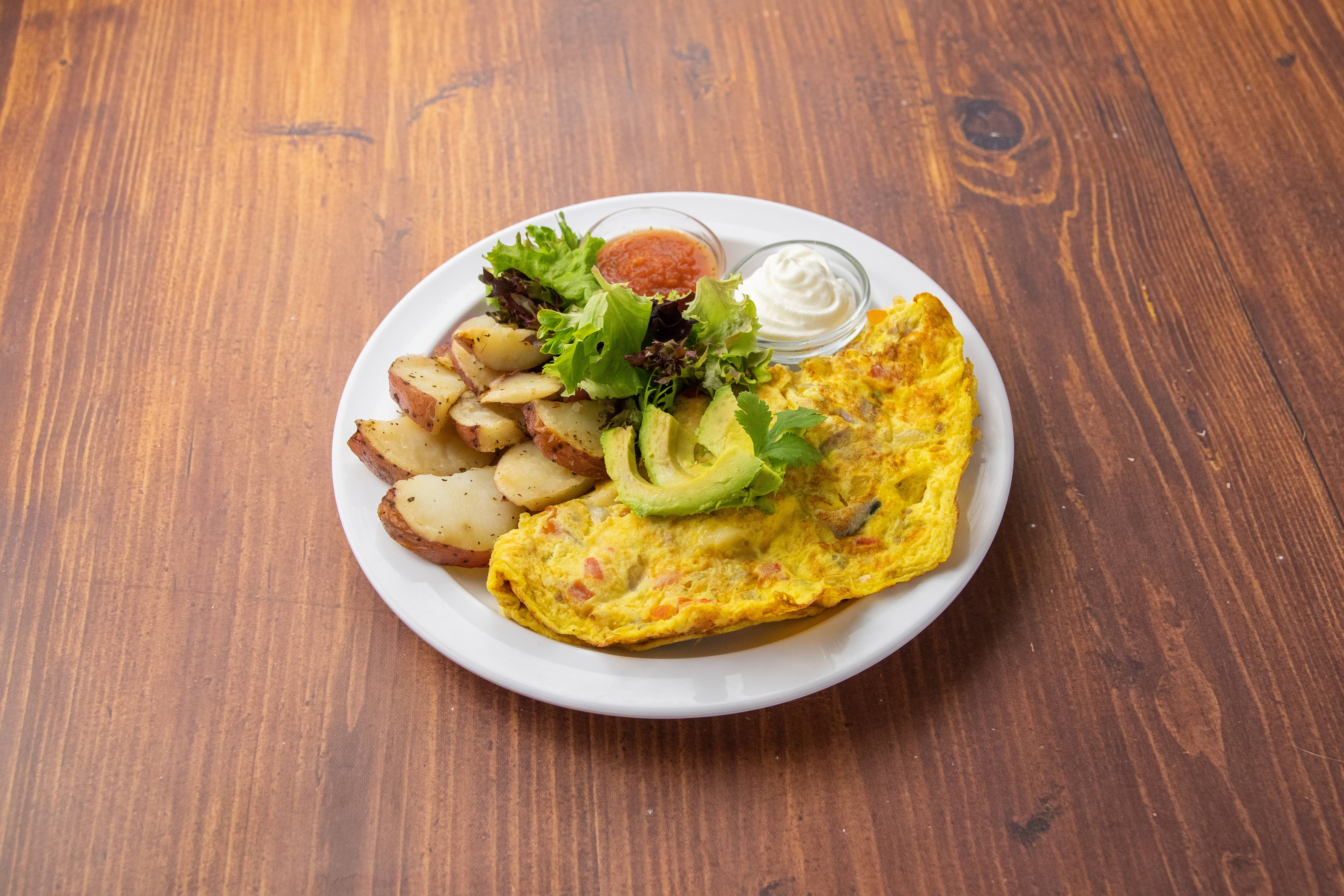 Order Mexicana Omelet food online from Yellow Vase store, Costa Mesa on bringmethat.com