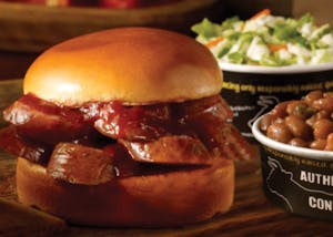 Order Kielbasa Sausage Classic Sandwich Plate food online from Dickey Barbecue Pit store, Houston on bringmethat.com
