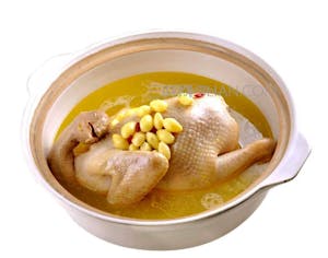 Order I8. Whole Chicken in Casserole 原味土鸡砂锅 food online from Garage Restaurant store, San Gabriel on bringmethat.com