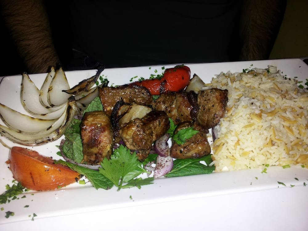 Order Ribeye Kabob food online from Arabian Nights store, San Francisco on bringmethat.com