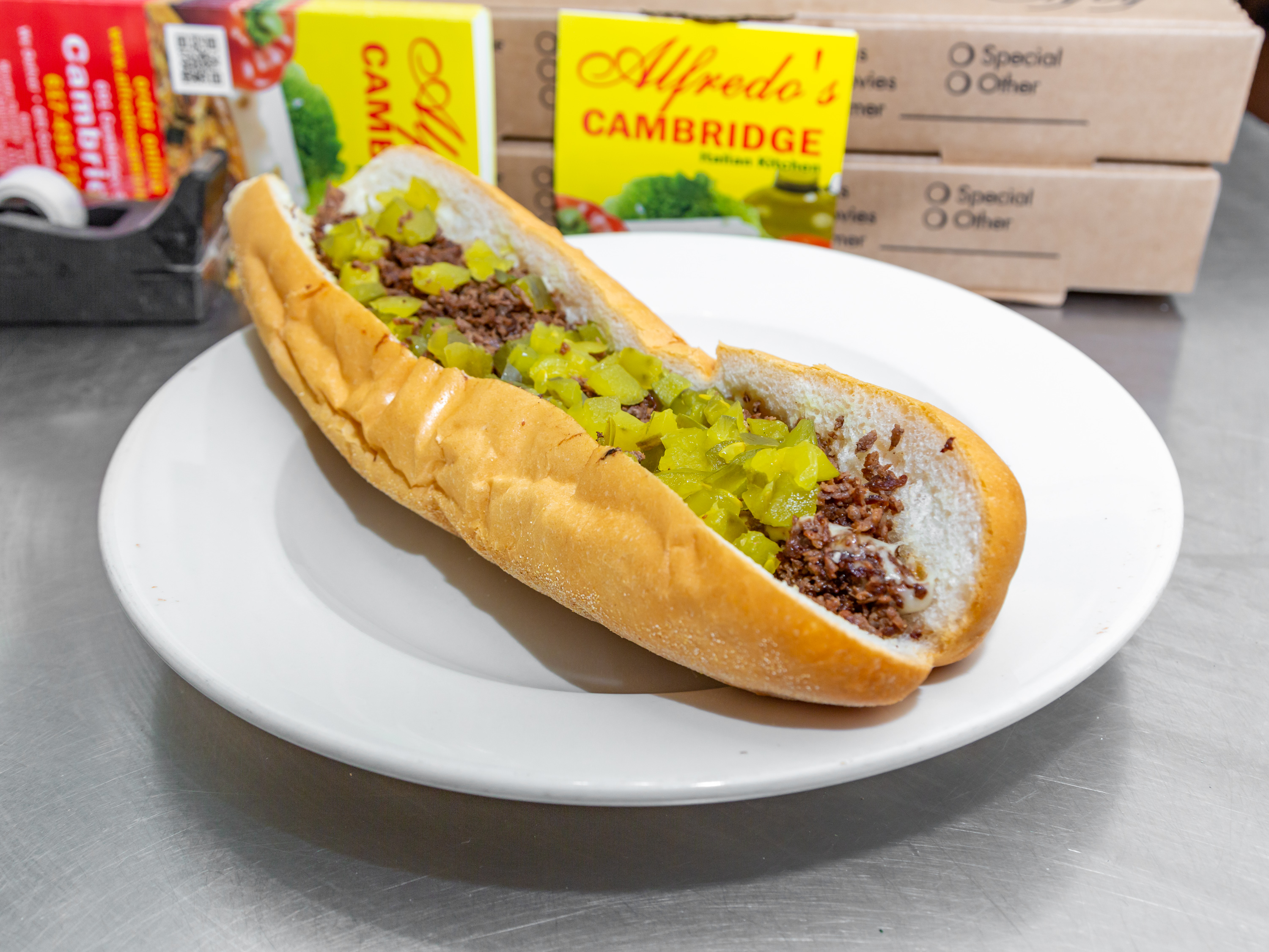 Order Steak and Cheese Extra Lean Sub food online from Alfredo's Italian Kitchen store, Cambridge on bringmethat.com