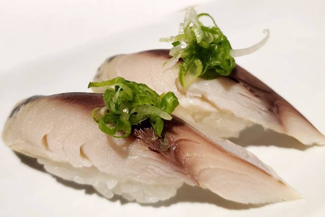 Order Mackerel Nigiri food online from Sake 2 Me Sushi store, Tustin on bringmethat.com