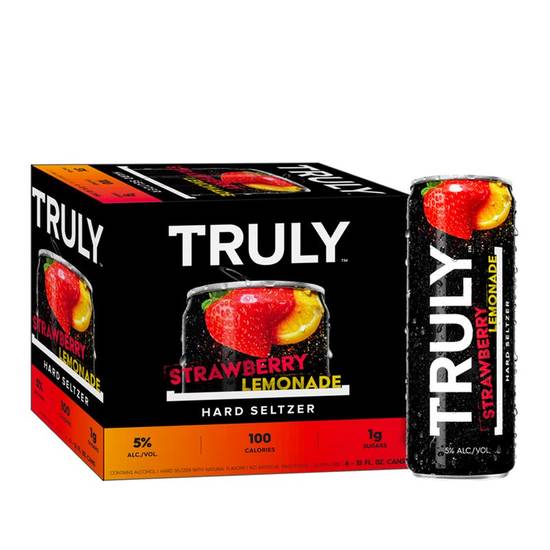 Order Truly Strawberry Lemonade - 6 Pack  food online from Burger Lounge store, San Diego on bringmethat.com