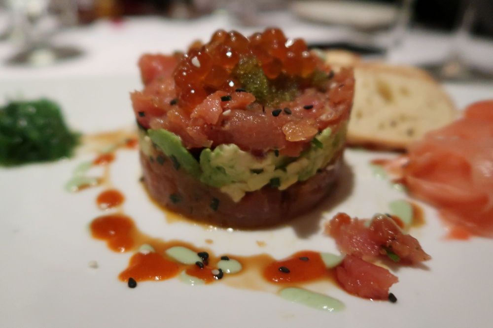 Order Tuna  and Salmon Tartare food online from Greystone The Steakhouse store, San Diego on bringmethat.com