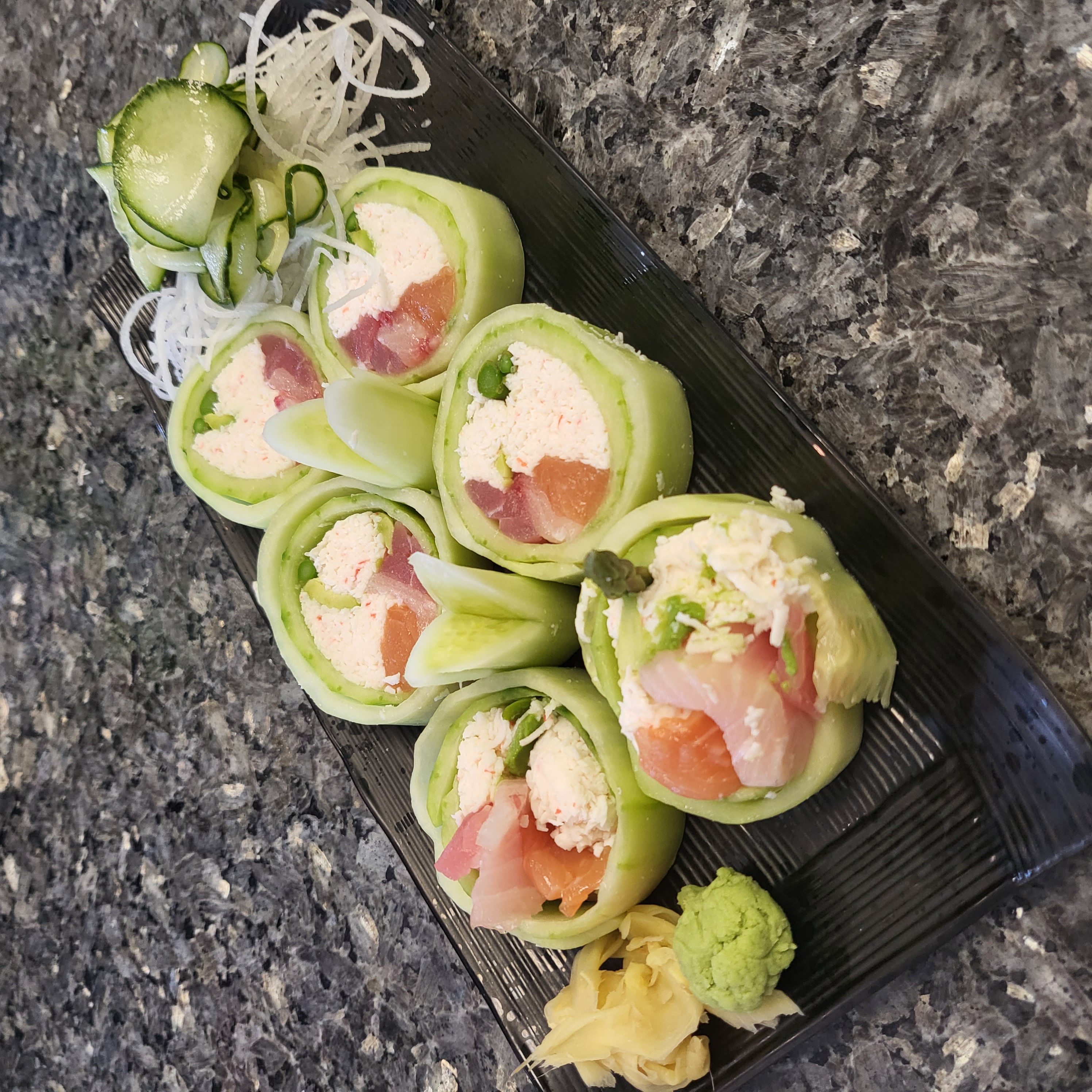 Order 12. Cucumber Special Roll food online from Toyo Sushi & Roll store, Anaheim on bringmethat.com