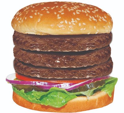 Order Triple Supreme Burger food online from Frostees store, Bakersfield on bringmethat.com