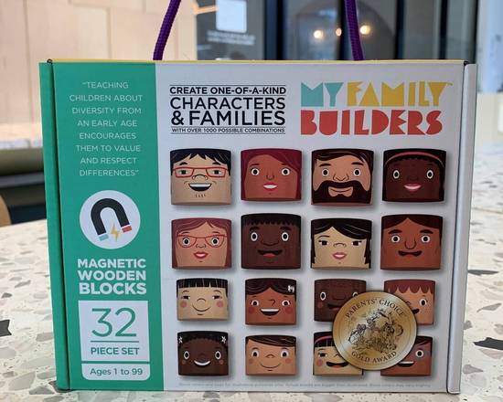 Order My Family Builders Magnetic Wooden Blocks food online from Out Of Office at MESH space store, Redondo Beach on bringmethat.com