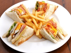 Order Club Sandwich (660 cal) food online from Leo Coney Island store, Shelby Charter Township on bringmethat.com