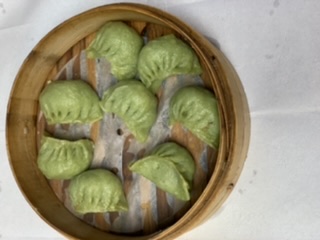 Order 6. Steamed House Vegetable Dumplings food online from 456 New Shanghai Cuisine store, New York on bringmethat.com
