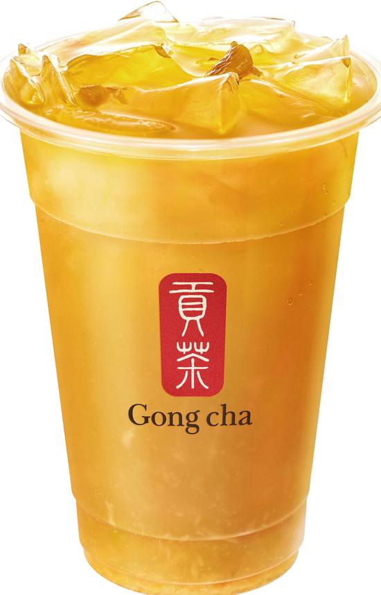 Order Mango Green Tea (芒果綠茶) food online from Gong Cha & Fuji Teriyaki store, Silver Spring on bringmethat.com