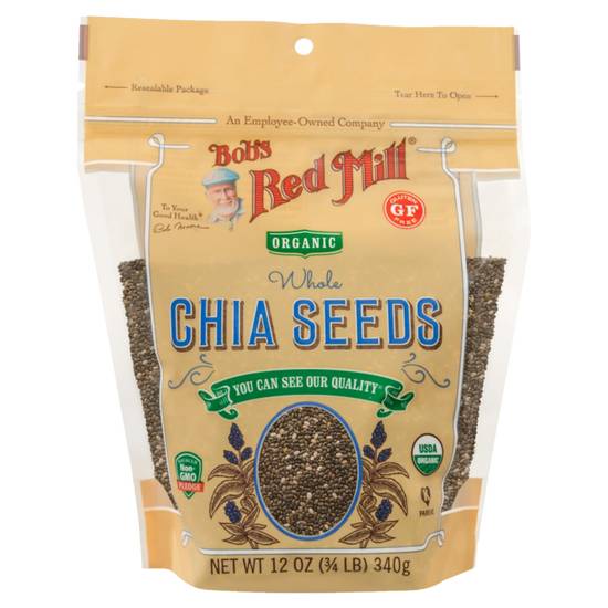 Order Bob's Red Mill Organic Whole Chia Seeds 12oz food online from Everyday Needs By Gopuff store, Littleton on bringmethat.com