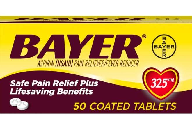 Order Bayer Aspirin 50 ct food online from McLean Ave Pharmacy store, Yonkers on bringmethat.com