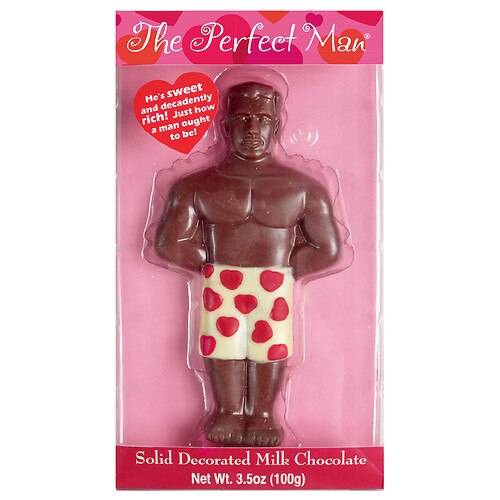 Order Treat Street Valentine's Perfect Man Decorated Chocolate Milk Chocolate - 3.5 oz food online from Walgreens store, Daly City on bringmethat.com