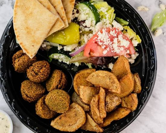 Order Falafel Plate food online from Grecian Gyro store, Hapeville on bringmethat.com