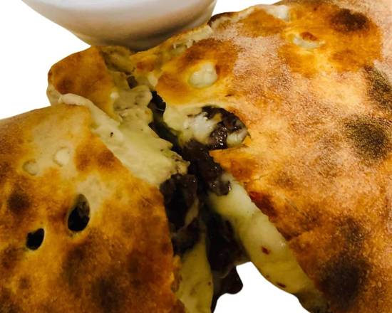 Order 12" Philly Cheesesteak Calzone food online from Playlist Pizzeria store, Fraser on bringmethat.com