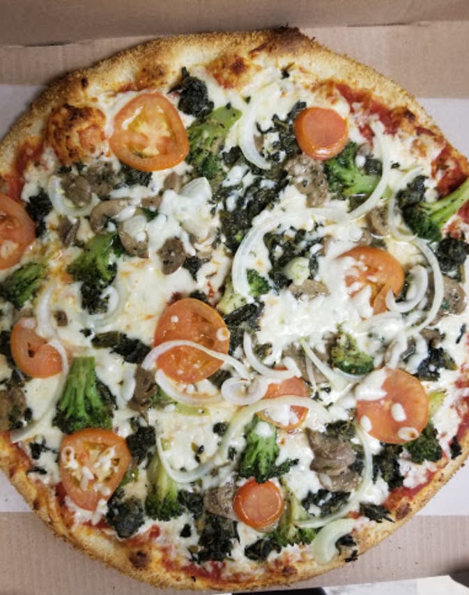 Order Vegetable Special Pizza - Personal 10" food online from Mario Pizza store, Washington on bringmethat.com