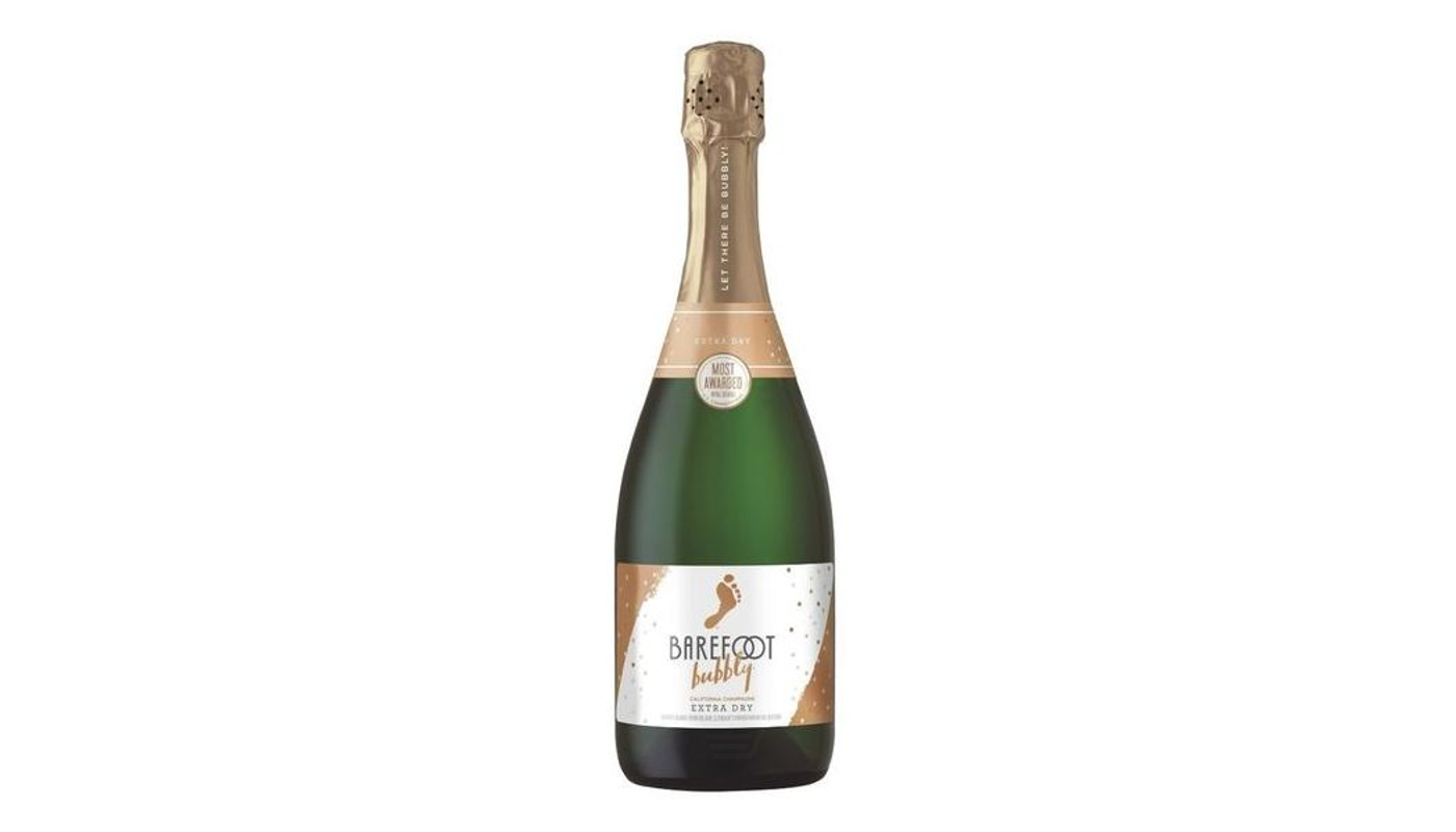 Order Barefoot Bubbly Extra Dry Champagne Blend Sparkling Wine 750mL food online from Ocean Liquor store, South Pasadena on bringmethat.com