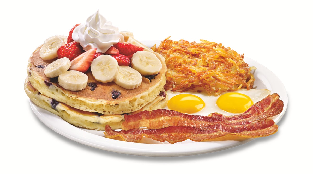 Order Double Berry Pancake Breakfast food online from Denny's store, Stockton on bringmethat.com
