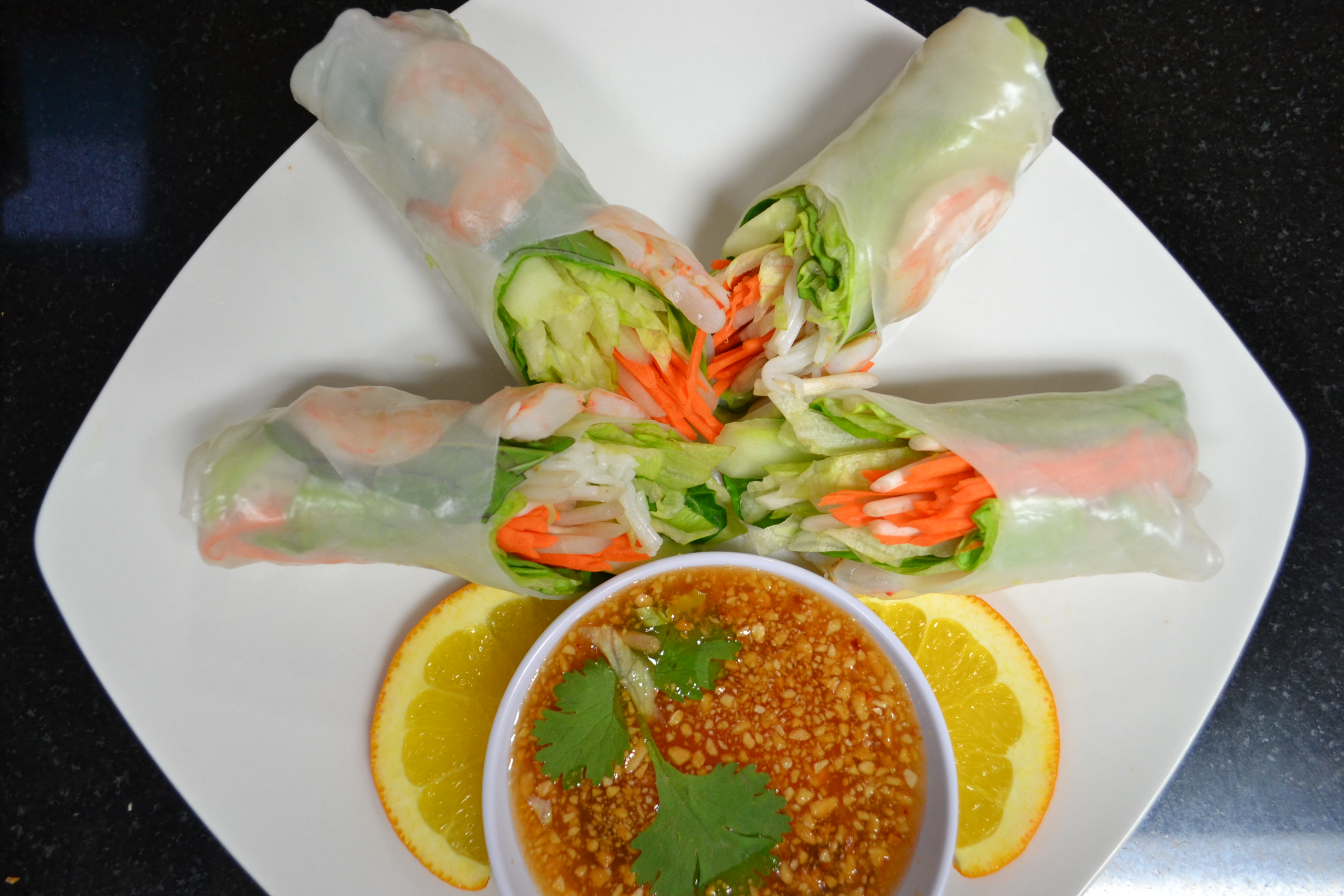 Order 12. 2 Spring Rolls food online from Somboon Thai Food store, Santa Ana on bringmethat.com