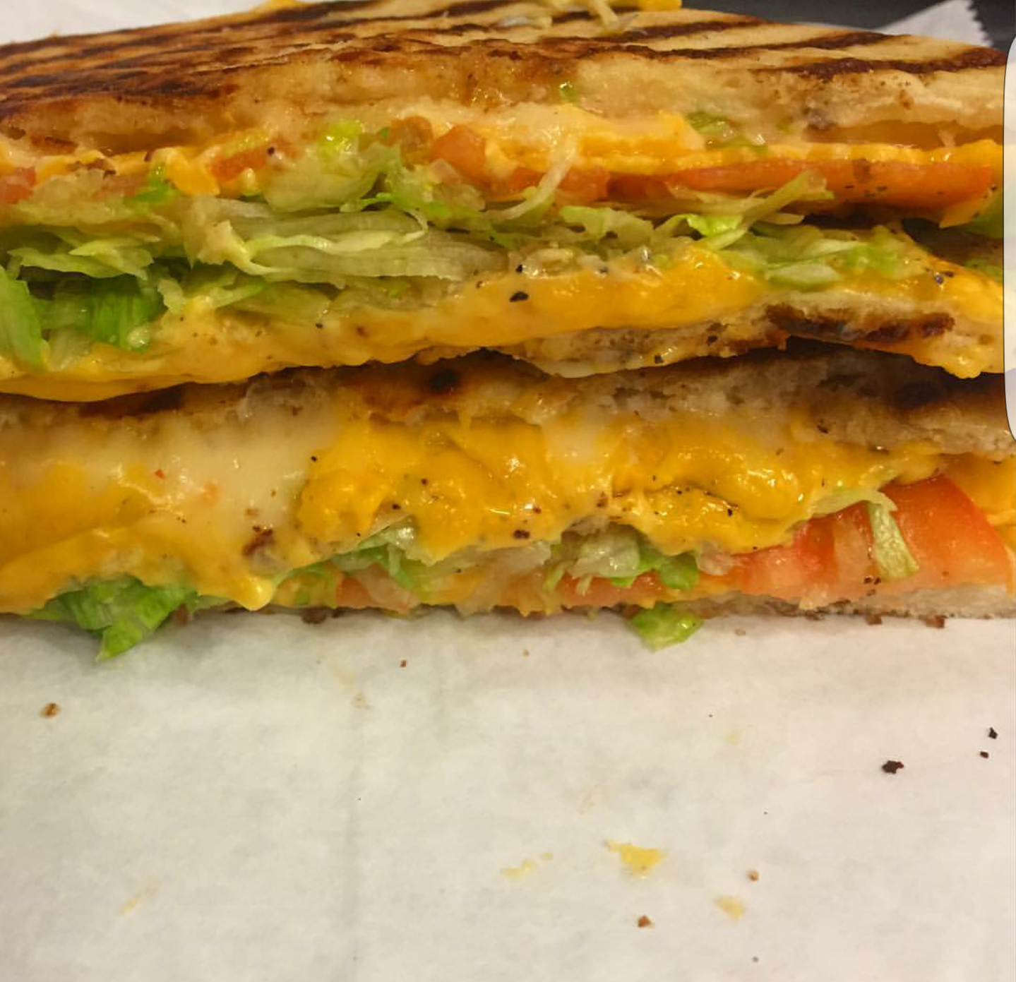 Order Grilled 3 Cheese Panini food online from Super hero sub shop store, Jersey City on bringmethat.com