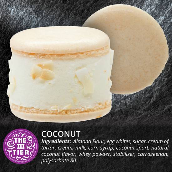 Order Coconut Pineapple Macaron Ice Cream food online from Go china store, Pasadena on bringmethat.com