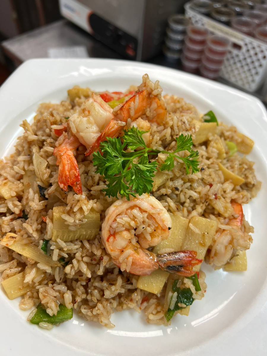 Order Basil Fried Rice food online from Sushi Thai store, Libertyville on bringmethat.com